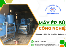 Máy Ép Bùn Công Nghiệp – Giải Pháp Giảm Thể Tích Bùn Thải