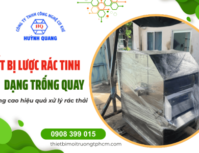 Nâng cao hiệu quả xử lý nước với máy lược rác tinh dạng trống quay chất lượng