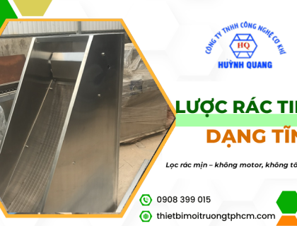 Thiết Bị Lược Rác Tinh Dạng Tĩnh – Giải Pháp Lọc Rác Trong Nước Thải