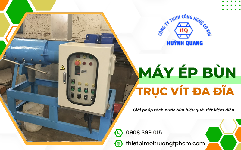 máy ép bùn trục vít đa đĩa
