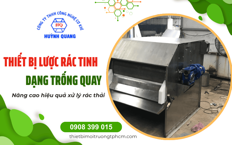 máy lược rác tinh dạng trống quay