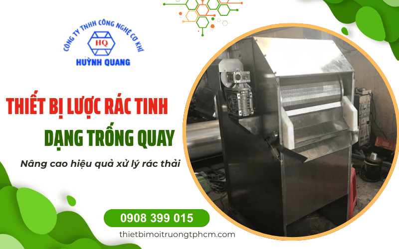 máy lược rác tinh dạng trống quay