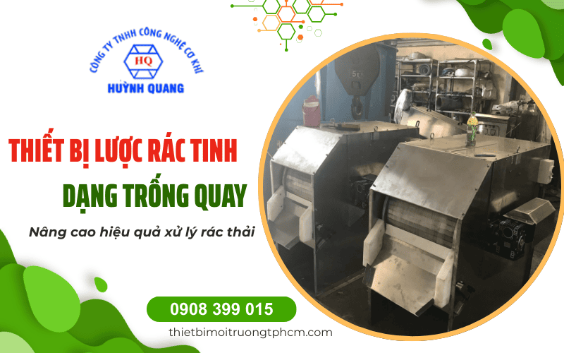 Máy lược rác tinh dạng trống quay