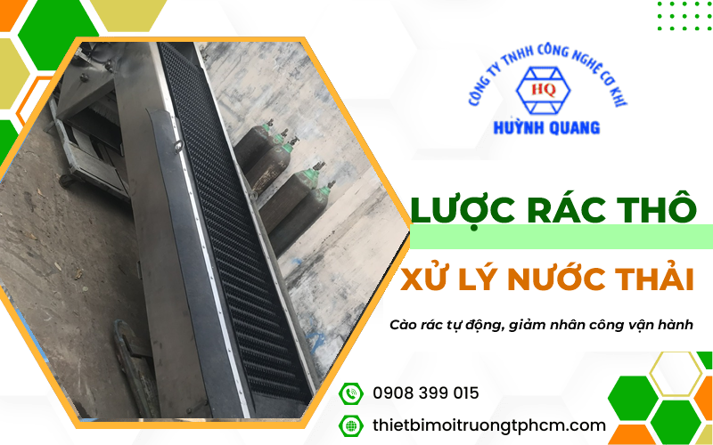lược rác thô dạng băng tải