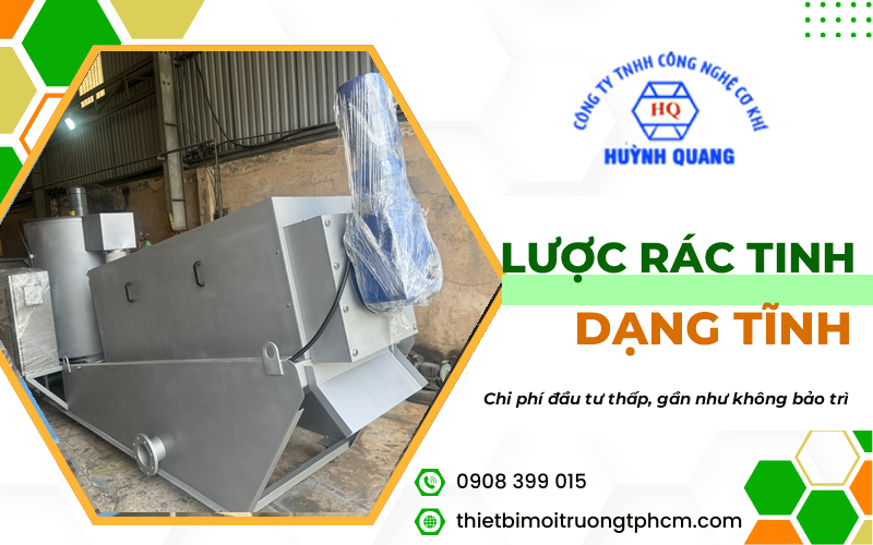 lắp đặt lược rác tinh dạng tĩnh